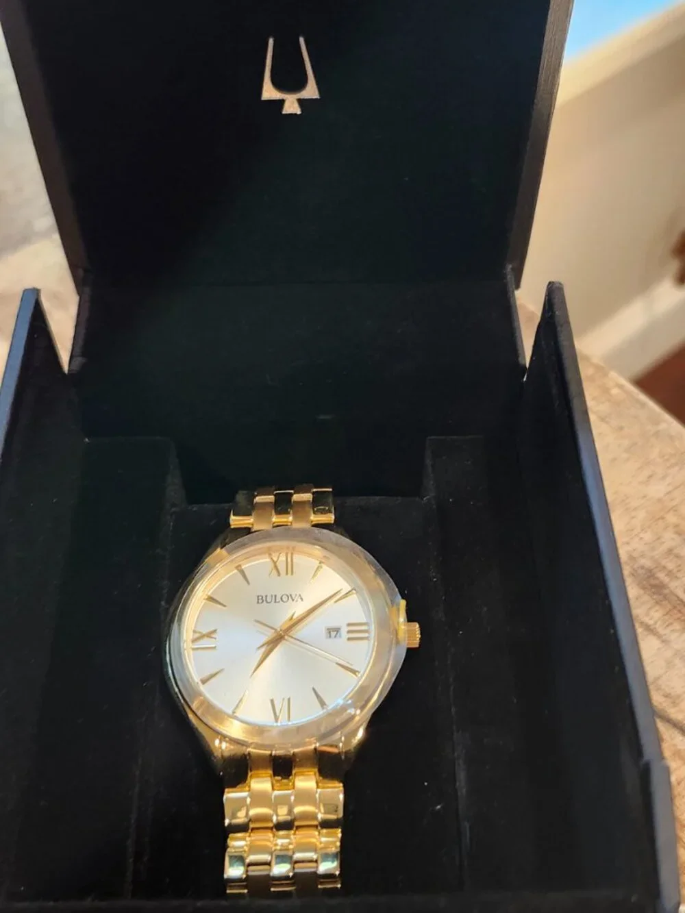 Bulova Men's Stainless Steel Gold Watch